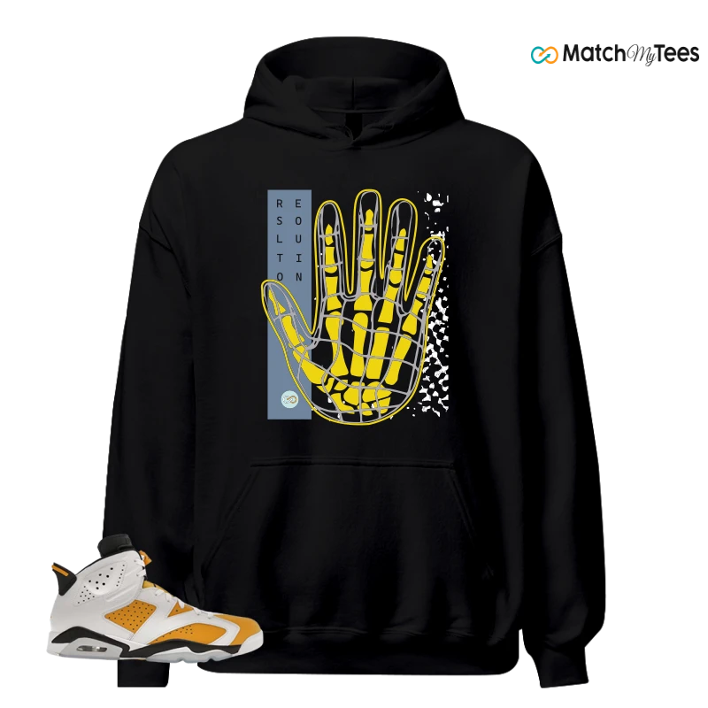 NIKE AIR JORDAN 6 YELLOW OCHRE SNEAKER Matching Tees hoodie