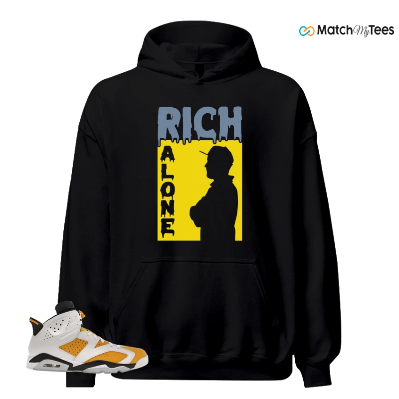 NIKE AIR JORDAN 6 YELLOW OCHRE SNEAKER Matching Tees hoodie