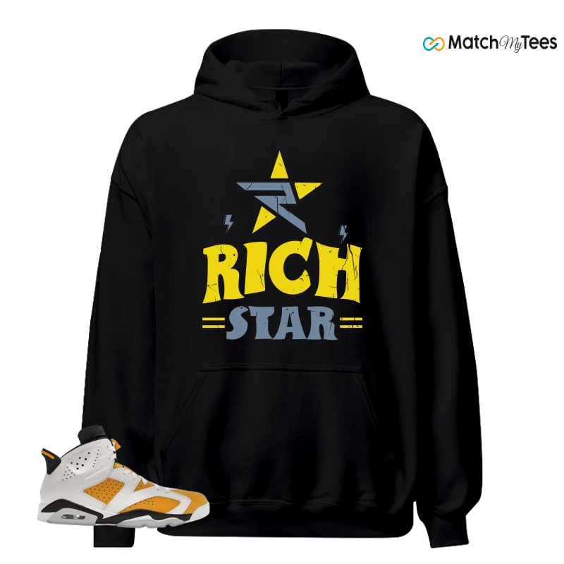 NIKE AIR JORDAN 6 YELLOW OCHRE SNEAKER Matching Tees hoodie