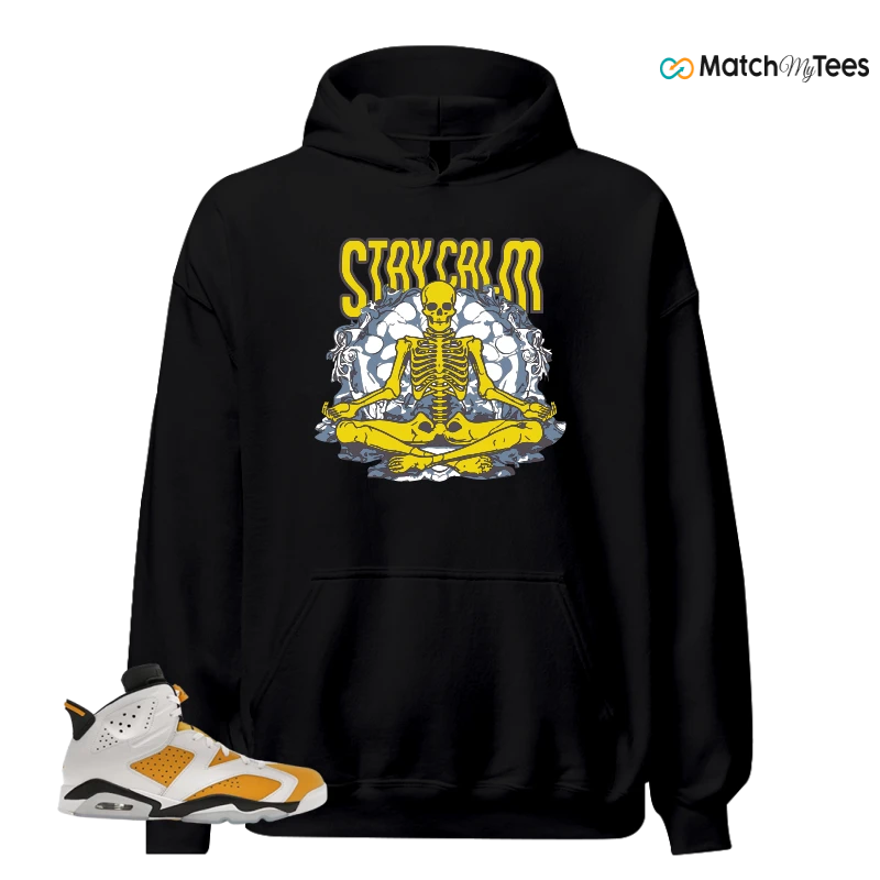 NIKE AIR JORDAN 6 YELLOW OCHRE SNEAKER Matching Tees hoodie