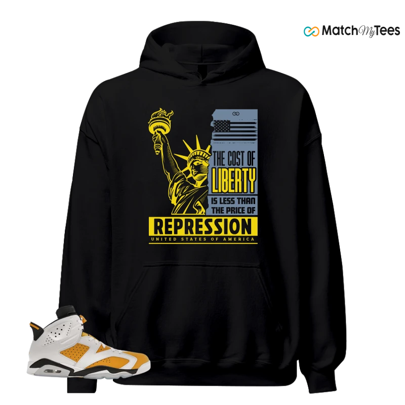 NIKE AIR JORDAN 6 YELLOW OCHRE SNEAKER Matching Tees hoodie