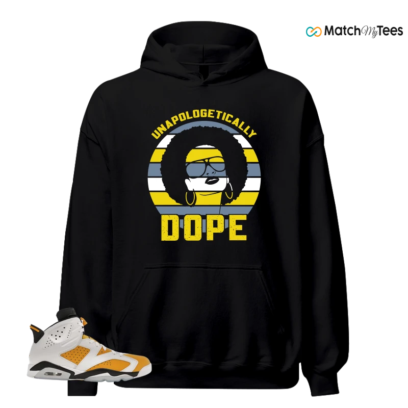 NIKE AIR JORDAN 6 YELLOW OCHRE SNEAKER Matching Tees hoodie