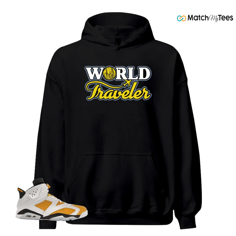NIKE AIR JORDAN 6 YELLOW OCHRE SNEAKER Matching Tees hoodie
