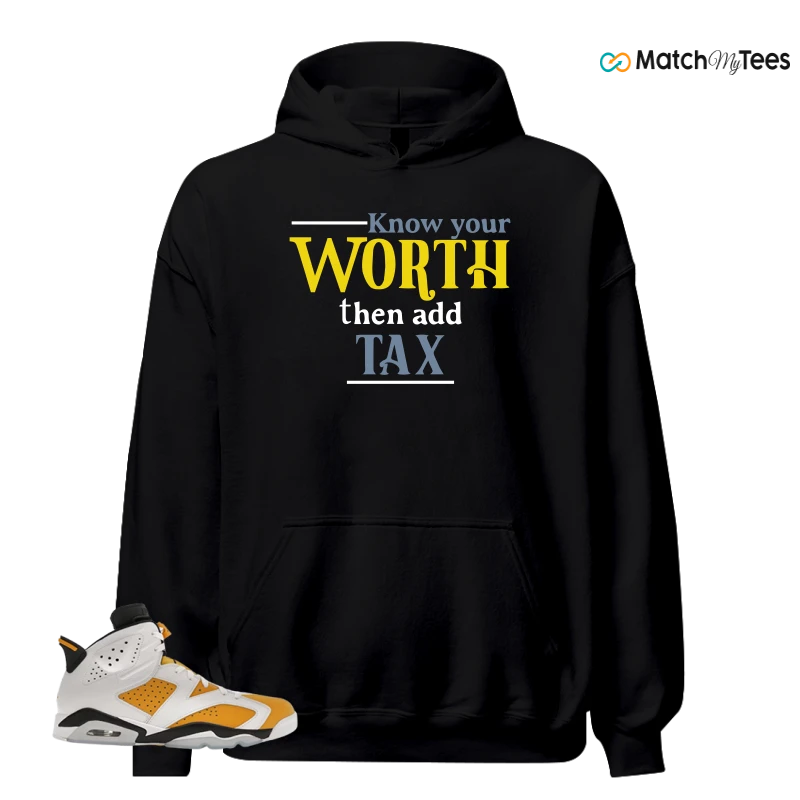 NIKE AIR JORDAN 6 YELLOW OCHRE SNEAKER Matching Tees hoodie