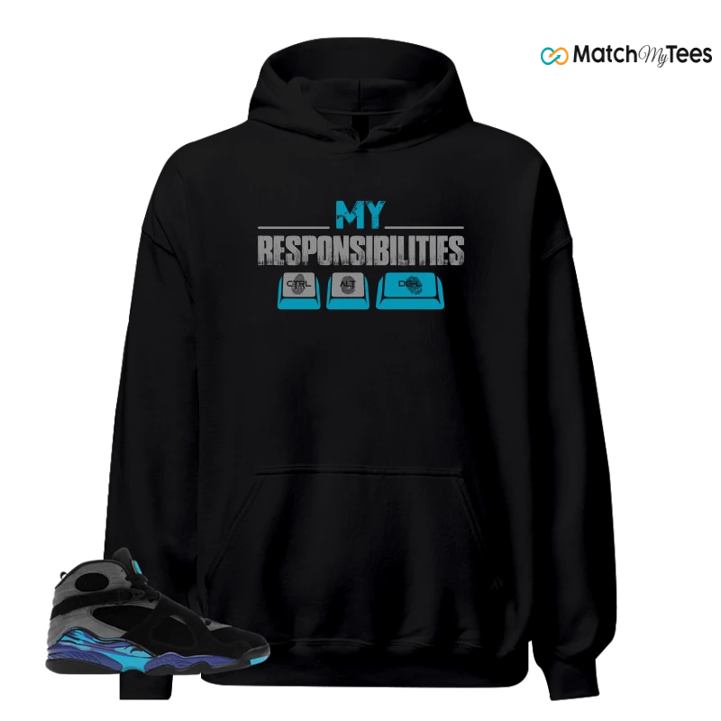 NIKE AIR JORDAN 8 AQUA SNEAKER Matching Tees hoodie