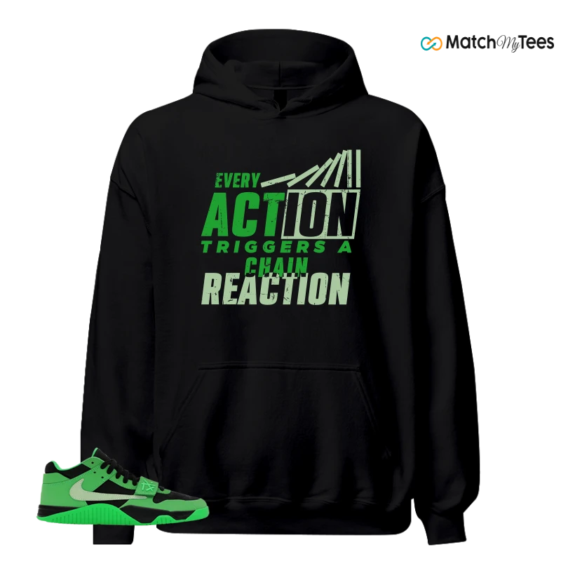 NIKE AIR JORDAN JUMPMAN JACK TR GREEN SPARK SNEAKER Matching Tees hoodie
