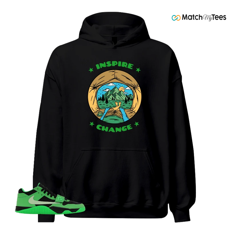 NIKE AIR JORDAN JUMPMAN JACK TR GREEN SPARK SNEAKER Matching Tees hoodie
