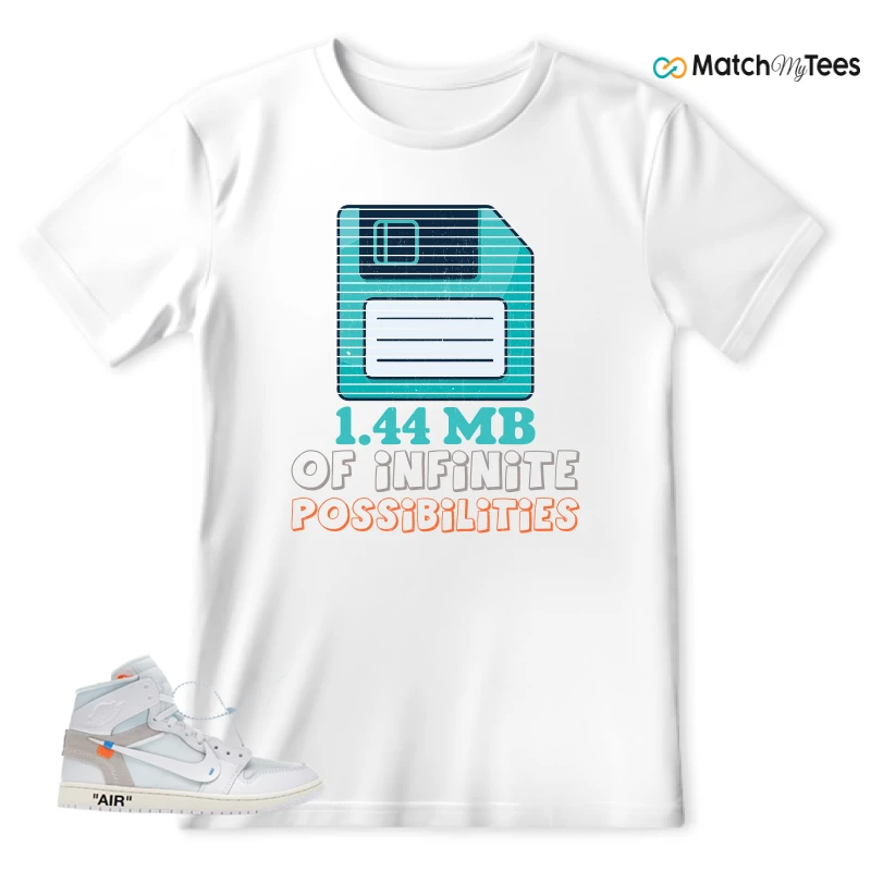 NEKE AIR JORDAN 1 RETRO HIGH OG VIRGIL ABLOH ARCHIVE ALASKA SNEAKER Matching Tees t-shirt