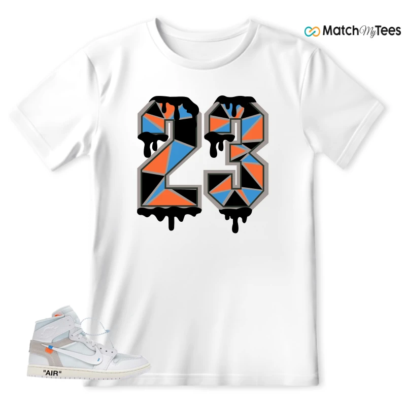 NEKE AIR JORDAN 1 RETRO HIGH OG VIRGIL ABLOH ARCHIVE ALASKA SNEAKER Matching Tees t-shirt