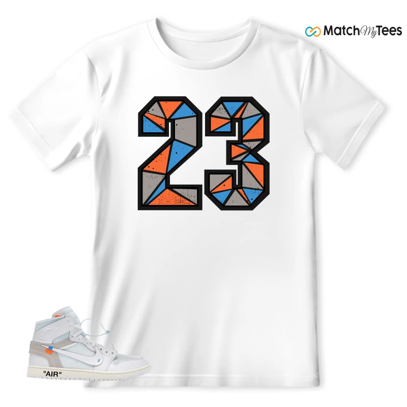 NEKE AIR JORDAN 1 RETRO HIGH OG VIRGIL ABLOH ARCHIVE ALASKA SNEAKER Matching Tees t-shirt