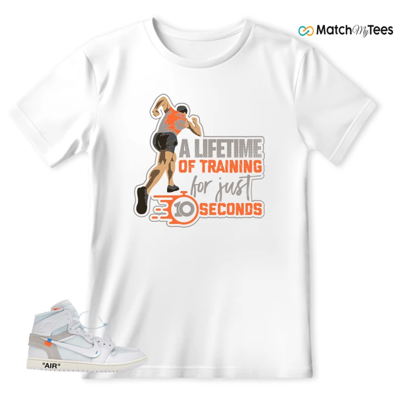 NEKE AIR JORDAN 1 RETRO HIGH OG VIRGIL ABLOH ARCHIVE ALASKA SNEAKER Matching Tees t-shirt