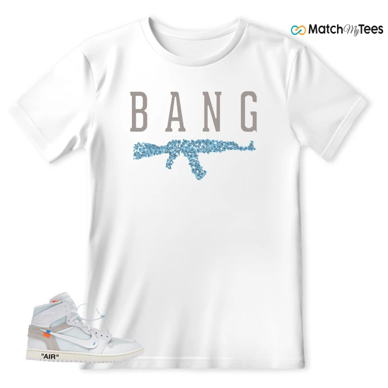 NEKE AIR JORDAN 1 RETRO HIGH OG VIRGIL ABLOH ARCHIVE ALASKA SNEAKER Matching Tees t-shirt