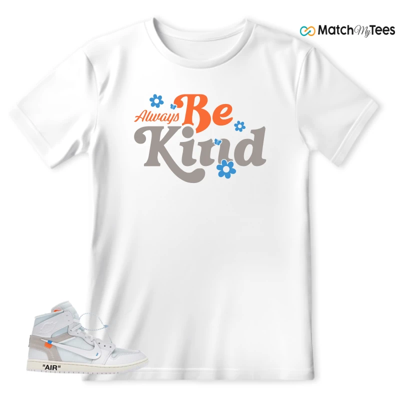 NEKE AIR JORDAN 1 RETRO HIGH OG VIRGIL ABLOH ARCHIVE ALASKA SNEAKER Matching Tees t-shirt