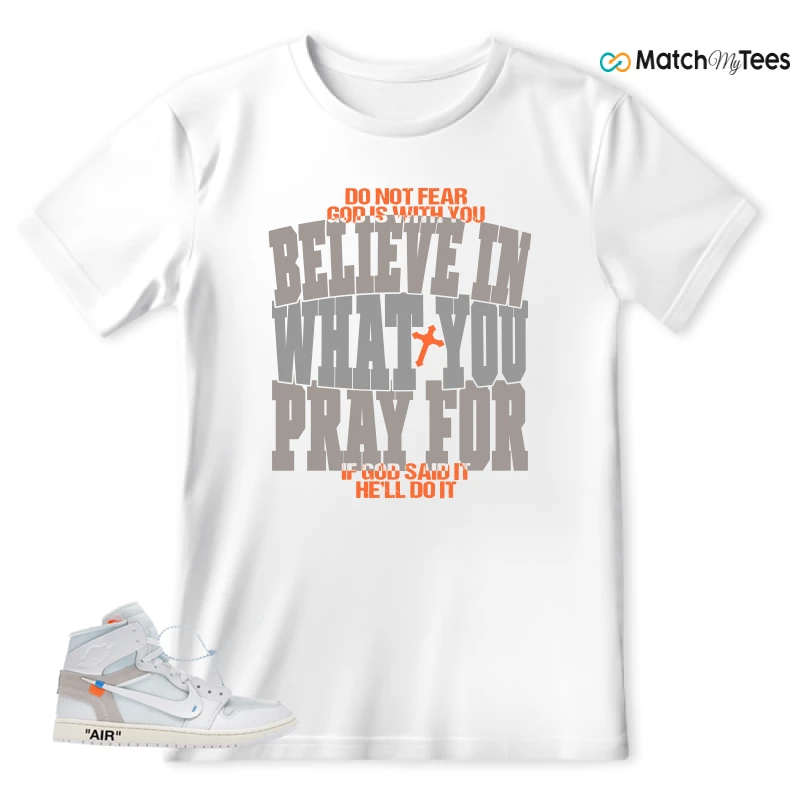 NEKE AIR JORDAN 1 RETRO HIGH OG VIRGIL ABLOH ARCHIVE ALASKA SNEAKER Matching Tees t-shirt