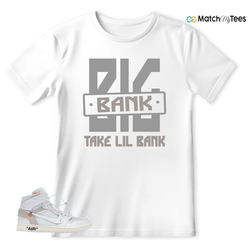 NEKE AIR JORDAN 1 RETRO HIGH OG VIRGIL ABLOH ARCHIVE ALASKA SNEAKER Matching Tees t-shirt