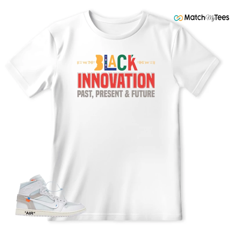 NEKE AIR JORDAN 1 RETRO HIGH OG VIRGIL ABLOH ARCHIVE ALASKA SNEAKER Matching Tees t-shirt