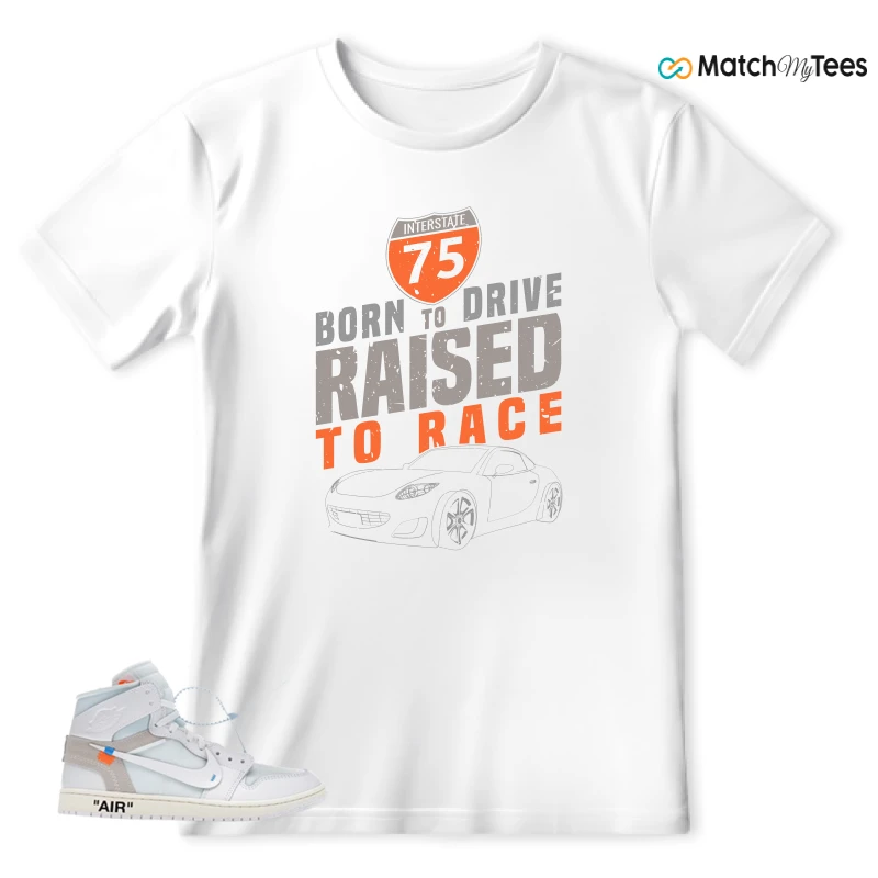 NEKE AIR JORDAN 1 RETRO HIGH OG VIRGIL ABLOH ARCHIVE ALASKA SNEAKER Matching Tees t-shirt