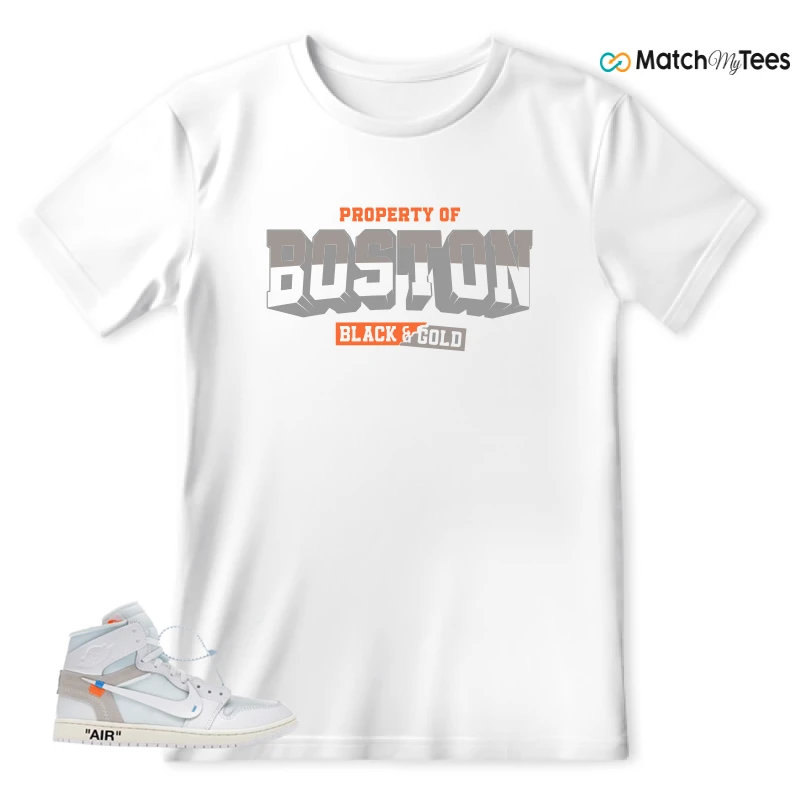 NEKE AIR JORDAN 1 RETRO HIGH OG VIRGIL ABLOH ARCHIVE ALASKA SNEAKER Matching Tees t-shirt