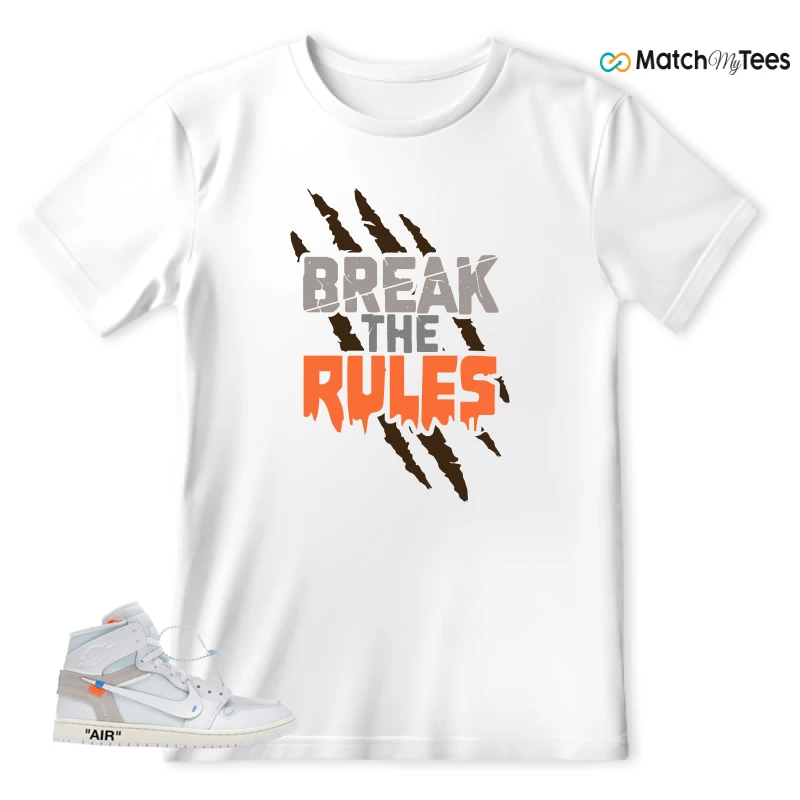 NEKE AIR JORDAN 1 RETRO HIGH OG VIRGIL ABLOH ARCHIVE ALASKA SNEAKER Matching Tees t-shirt
