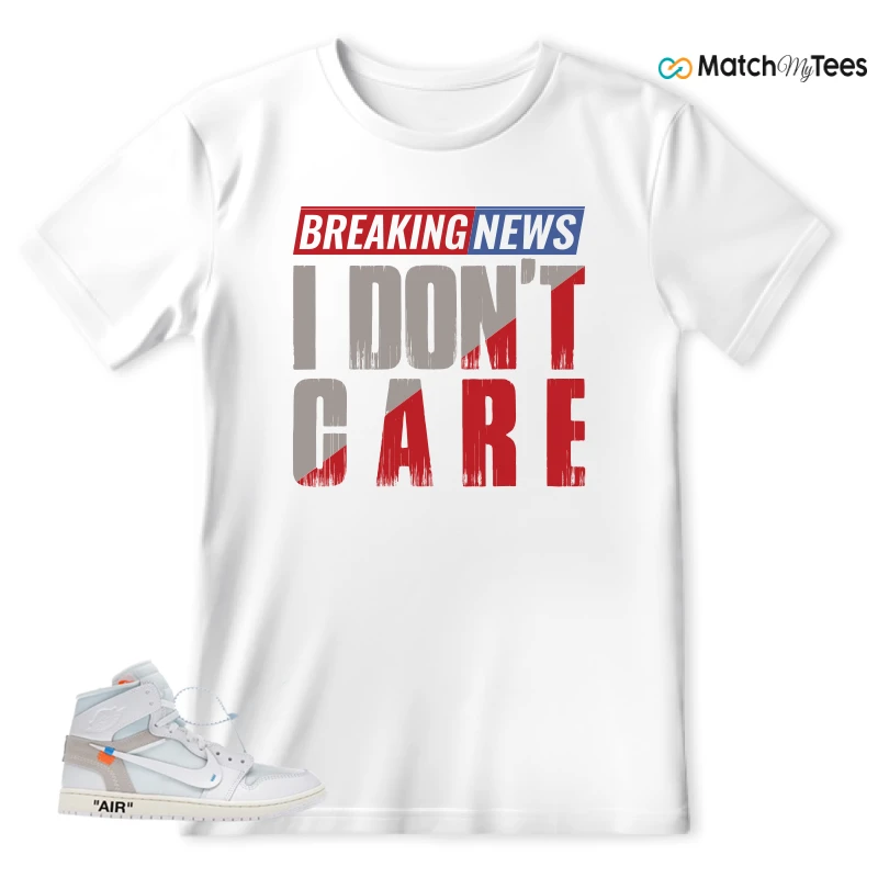 NEKE AIR JORDAN 1 RETRO HIGH OG VIRGIL ABLOH ARCHIVE ALASKA SNEAKER Matching Tees t-shirt