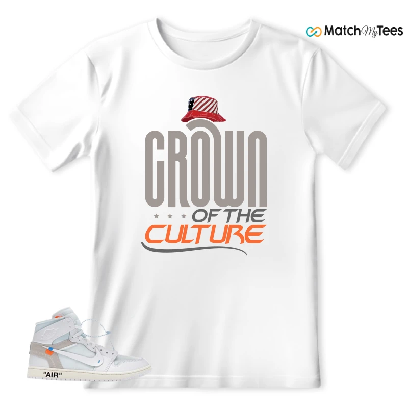 NEKE AIR JORDAN 1 RETRO HIGH OG VIRGIL ABLOH ARCHIVE ALASKA SNEAKER Matching Tees t-shirt