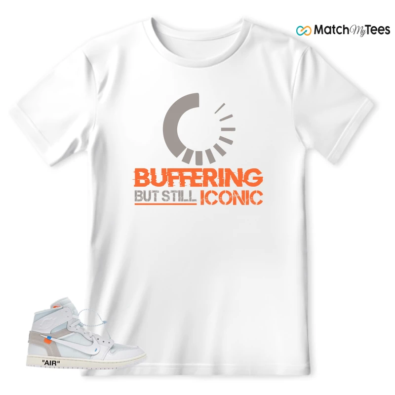 NEKE AIR JORDAN 1 RETRO HIGH OG VIRGIL ABLOH ARCHIVE ALASKA SNEAKER Matching Tees t-shirt