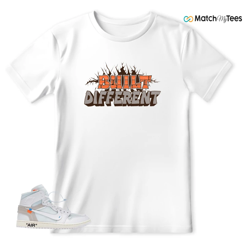 NEKE AIR JORDAN 1 RETRO HIGH OG VIRGIL ABLOH ARCHIVE ALASKA SNEAKER Matching Tees t-shirt