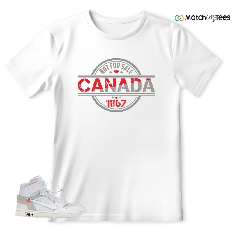 NEKE AIR JORDAN 1 RETRO HIGH OG VIRGIL ABLOH ARCHIVE ALASKA SNEAKER Matching Tees t-shirt