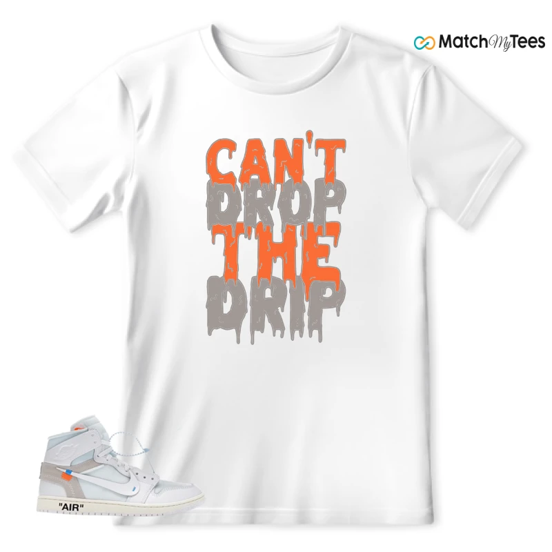 NEKE AIR JORDAN 1 RETRO HIGH OG VIRGIL ABLOH ARCHIVE ALASKA SNEAKER Matching Tees t-shirt