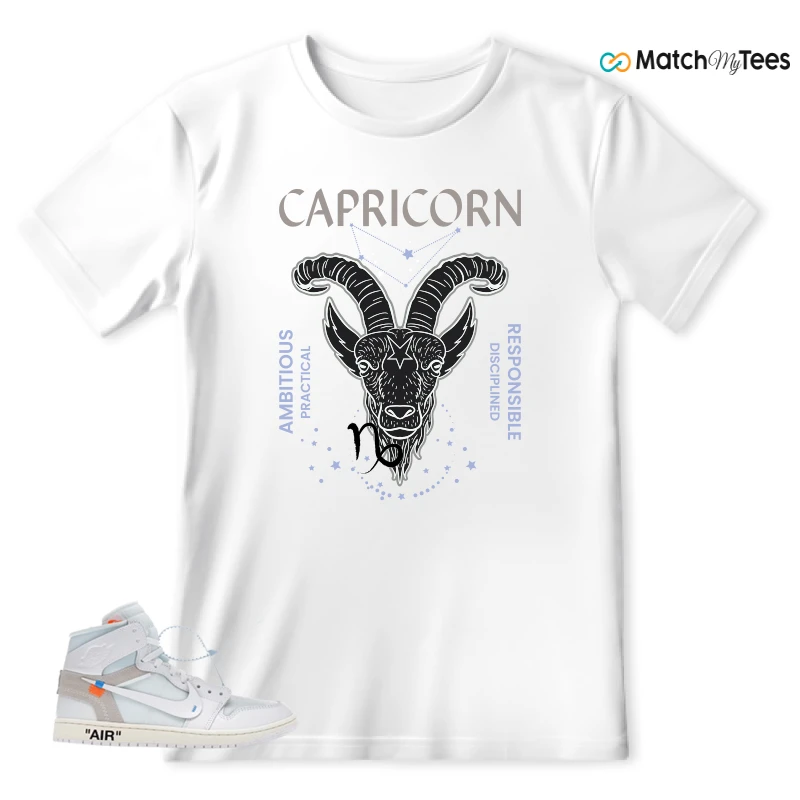 NEKE AIR JORDAN 1 RETRO HIGH OG VIRGIL ABLOH ARCHIVE ALASKA SNEAKER Matching Tees t-shirt