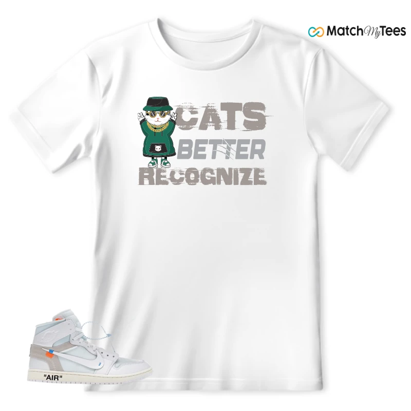 NEKE AIR JORDAN 1 RETRO HIGH OG VIRGIL ABLOH ARCHIVE ALASKA SNEAKER Matching Tees t-shirt