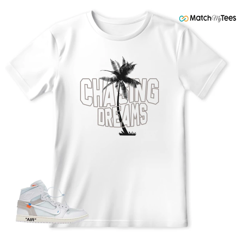 NEKE AIR JORDAN 1 RETRO HIGH OG VIRGIL ABLOH ARCHIVE ALASKA SNEAKER Matching Tees t-shirt