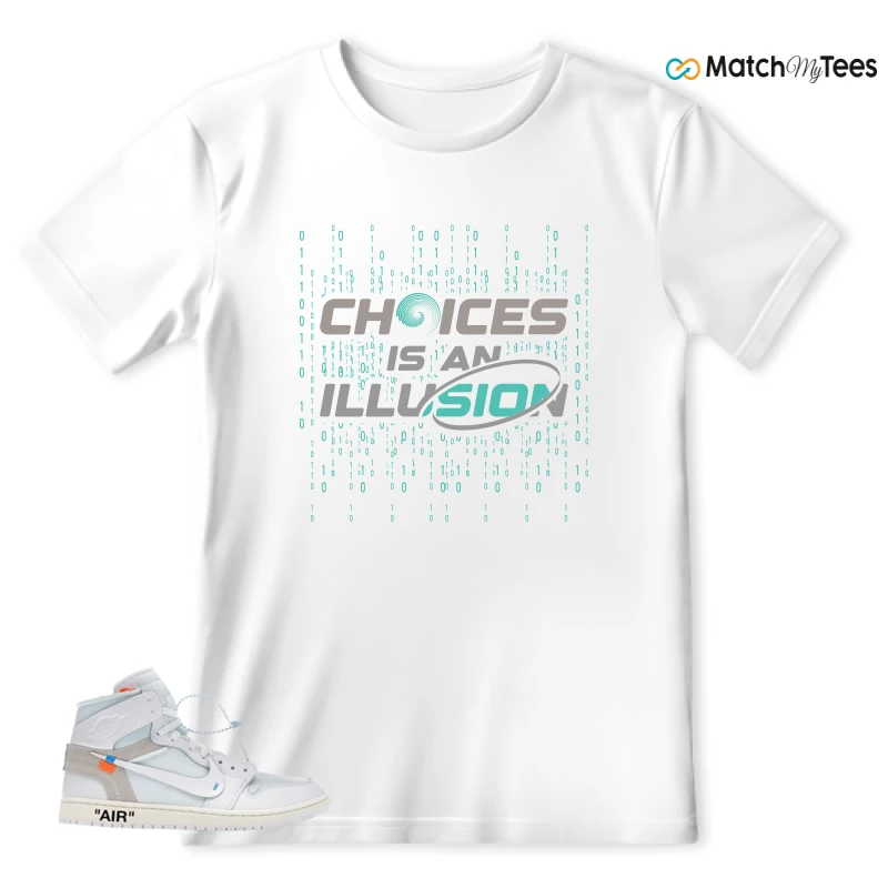 NEKE AIR JORDAN 1 RETRO HIGH OG VIRGIL ABLOH ARCHIVE ALASKA SNEAKER Matching Tees t-shirt