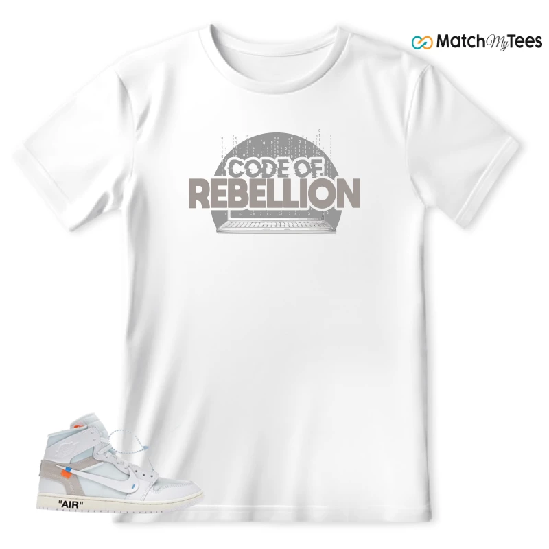 NEKE AIR JORDAN 1 RETRO HIGH OG VIRGIL ABLOH ARCHIVE ALASKA SNEAKER Matching Tees t-shirt