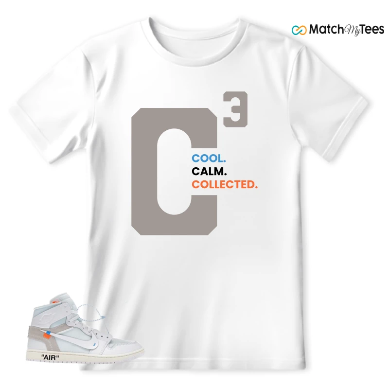 NEKE AIR JORDAN 1 RETRO HIGH OG VIRGIL ABLOH ARCHIVE ALASKA SNEAKER Matching Tees t-shirt
