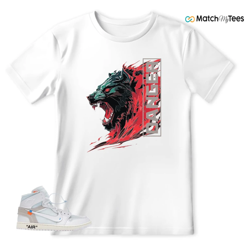 NEKE AIR JORDAN 1 RETRO HIGH OG VIRGIL ABLOH ARCHIVE ALASKA SNEAKER Matching Tees t-shirt