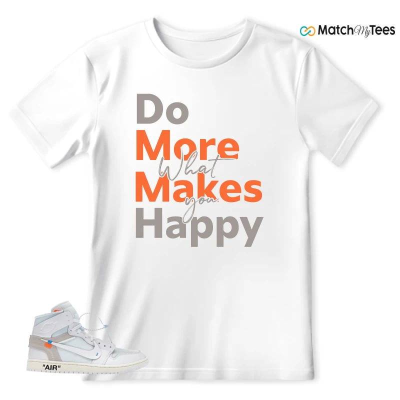 NEKE AIR JORDAN 1 RETRO HIGH OG VIRGIL ABLOH ARCHIVE ALASKA SNEAKER Matching Tees t-shirt