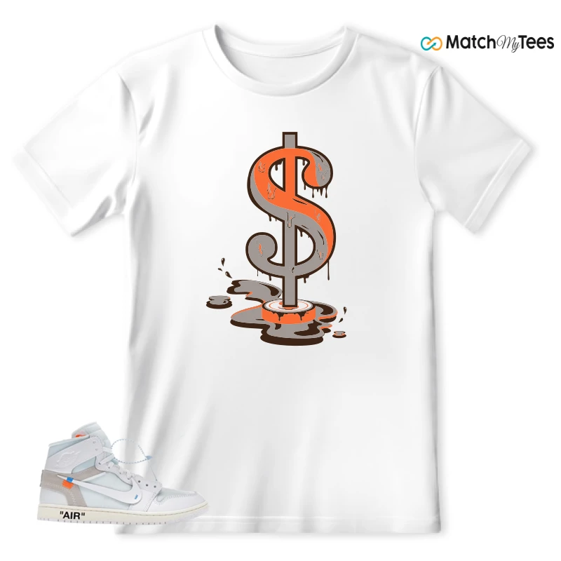 NEKE AIR JORDAN 1 RETRO HIGH OG VIRGIL ABLOH ARCHIVE ALASKA SNEAKER Matching Tees t-shirt