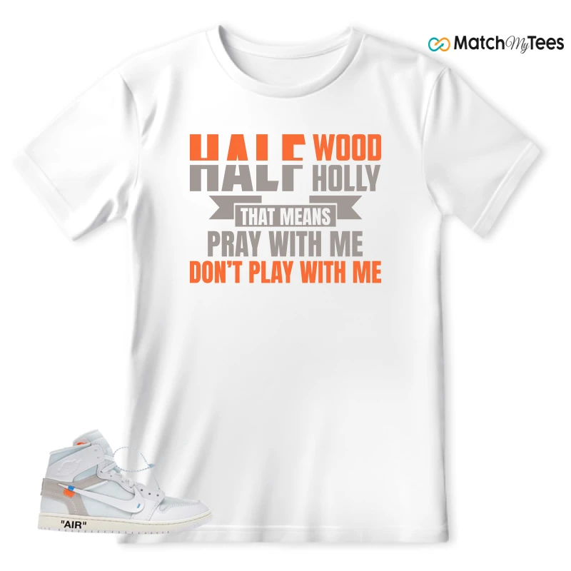 NEKE AIR JORDAN 1 RETRO HIGH OG VIRGIL ABLOH ARCHIVE ALASKA SNEAKER Matching Tees t-shirt