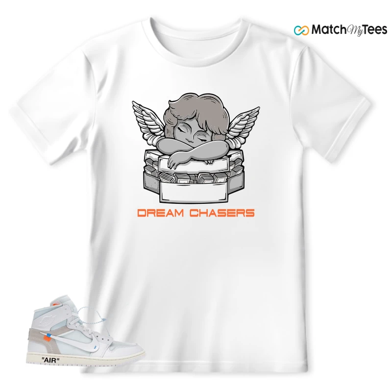 NEKE AIR JORDAN 1 RETRO HIGH OG VIRGIL ABLOH ARCHIVE ALASKA SNEAKER Matching Tees t-shirt