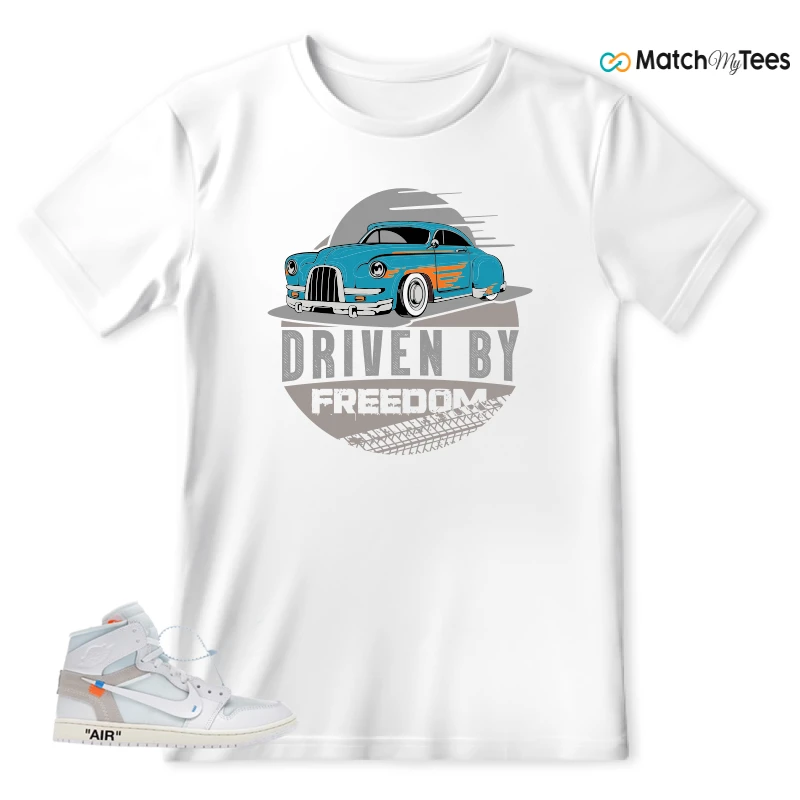 NEKE AIR JORDAN 1 RETRO HIGH OG VIRGIL ABLOH ARCHIVE ALASKA SNEAKER Matching Tees t-shirt
