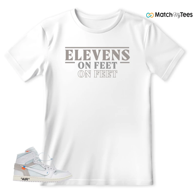 NEKE AIR JORDAN 1 RETRO HIGH OG VIRGIL ABLOH ARCHIVE ALASKA SNEAKER Matching Tees t-shirt