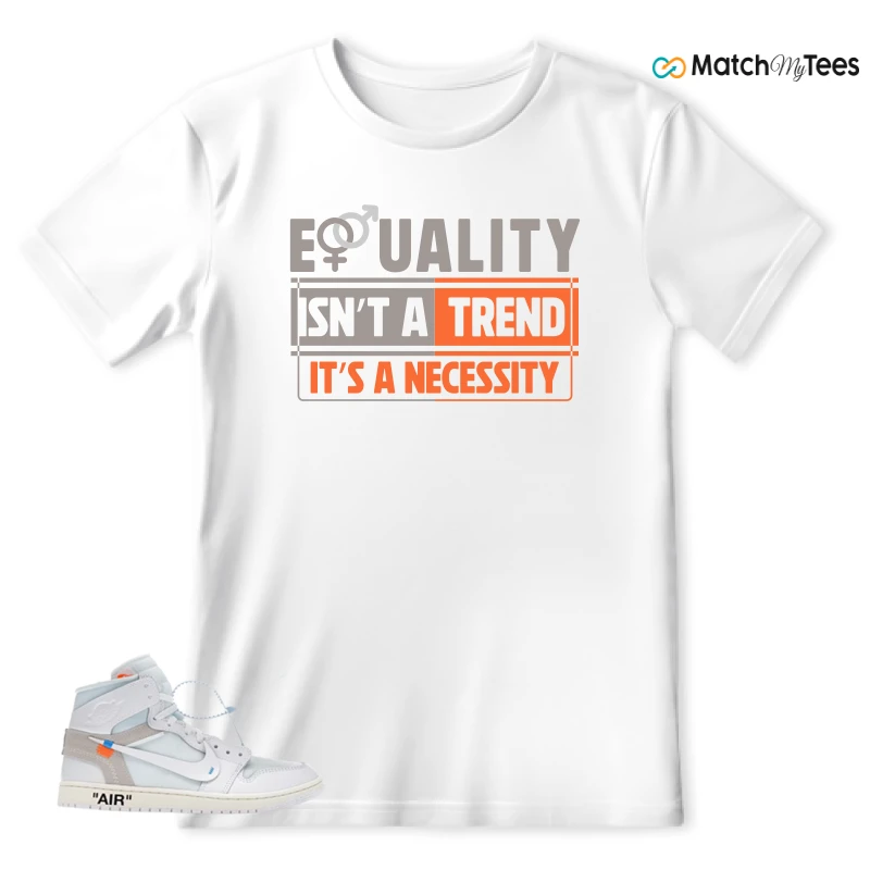NEKE AIR JORDAN 1 RETRO HIGH OG VIRGIL ABLOH ARCHIVE ALASKA SNEAKER Matching Tees t-shirt