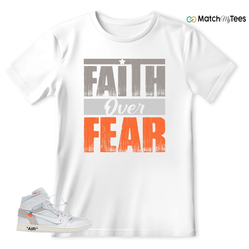 NEKE AIR JORDAN 1 RETRO HIGH OG VIRGIL ABLOH ARCHIVE ALASKA SNEAKER Matching Tees t-shirt