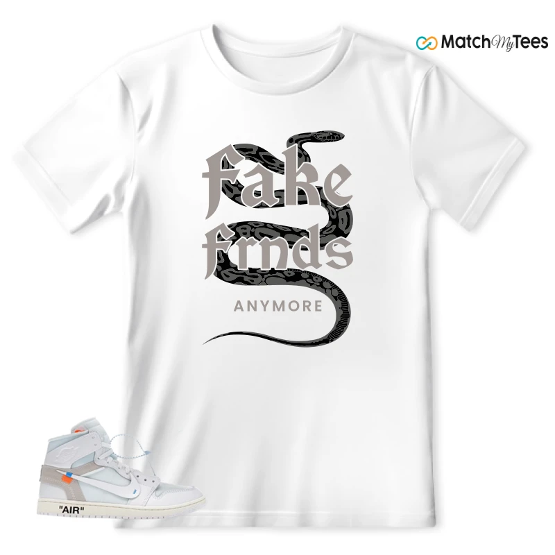 NEKE AIR JORDAN 1 RETRO HIGH OG VIRGIL ABLOH ARCHIVE ALASKA SNEAKER Matching Tees t-shirt