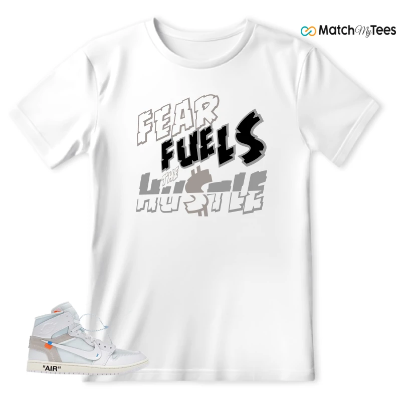 NEKE AIR JORDAN 1 RETRO HIGH OG VIRGIL ABLOH ARCHIVE ALASKA SNEAKER Matching Tees t-shirt