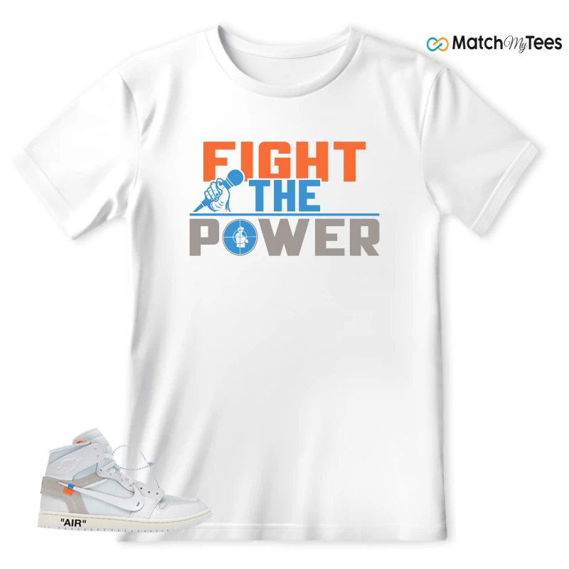 NEKE AIR JORDAN 1 RETRO HIGH OG VIRGIL ABLOH ARCHIVE ALASKA SNEAKER Matching Tees t-shirt