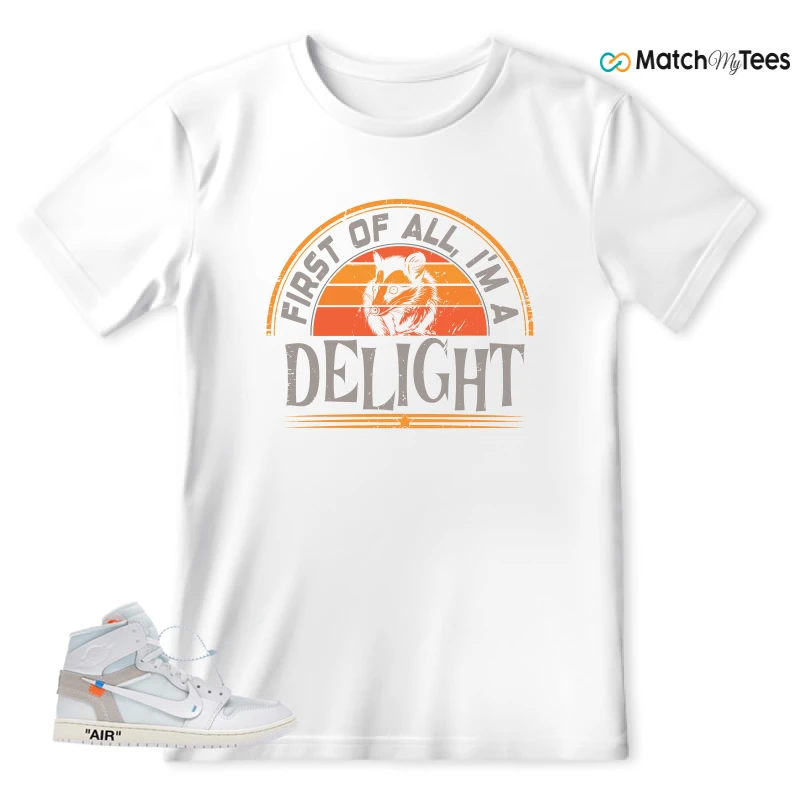 NEKE AIR JORDAN 1 RETRO HIGH OG VIRGIL ABLOH ARCHIVE ALASKA SNEAKER Matching Tees t-shirt