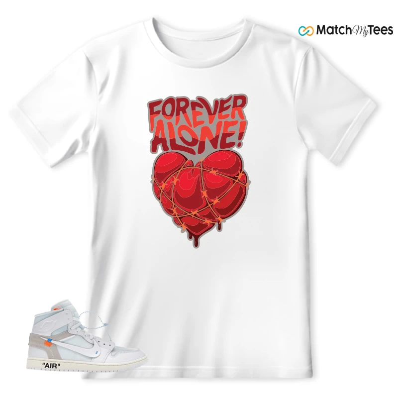 NEKE AIR JORDAN 1 RETRO HIGH OG VIRGIL ABLOH ARCHIVE ALASKA SNEAKER Matching Tees t-shirt