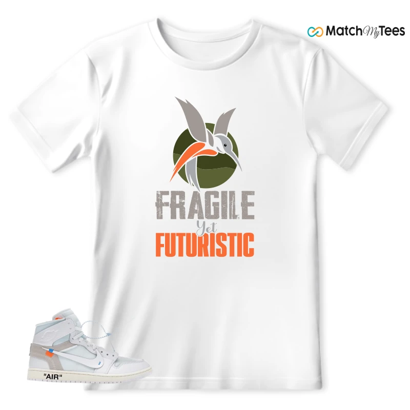 NEKE AIR JORDAN 1 RETRO HIGH OG VIRGIL ABLOH ARCHIVE ALASKA SNEAKER Matching Tees t-shirt